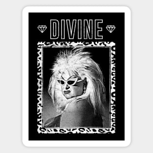 Divine \/\/\ 80s Retro Fan Artwork Magnet